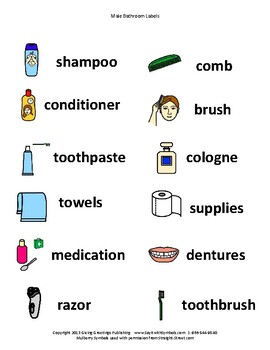 Household Objects Picture Labels - Stickwix Labels - Healthcare and Home  Labeling - Autism ADHD Alzheimers