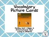 Vocabulary Picture Cards 3rd Grade myView Unit 1 Week 4 Li