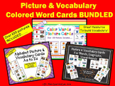 Picture & Vocabulary Word Cards BUNDLED (cards for 5 skills)