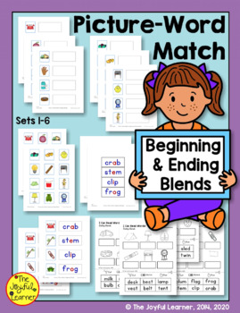 Preview of Picture-Word Match: Beginning & Ending Blends (CCVC, CVCC)