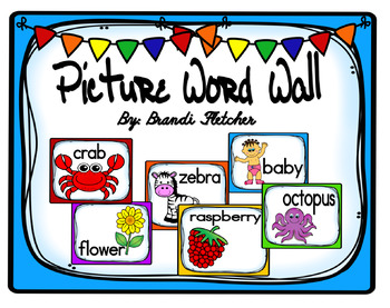 Preview of Picture Word Wall