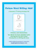 Picture Word Writing Print