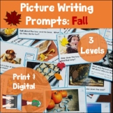 Fall Picture Writing Prompts Print and Digital