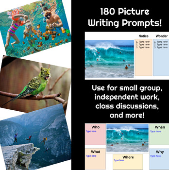 Preview of Picture Writing Prompts - 180 Days of Pictures to Inspire Young Writers!