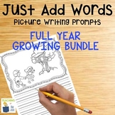 Picture Writing Prompts Bundle | NO PREP Writing | Back to