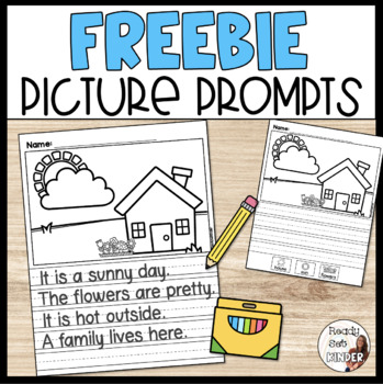 Preview of Picture Writing Prompts Freebie | No Prep Sentence Starters