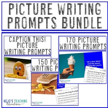 Picture Writing Prompts Distance Learning in Google Slides BUNDLE by HoJo