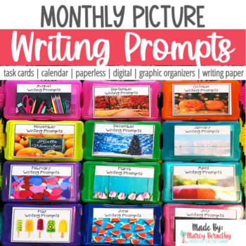 Preview of Picture Writing Prompts - Includes Winter Writing Prompts - Daily Writing