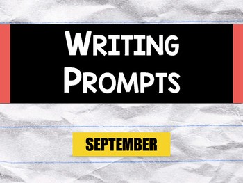 Picture Writing Prompts: September by SVTPT | TPT