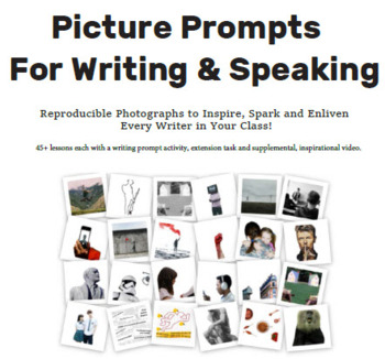 Preview of Picture Writing Prompts Student book. ESL. EFL. Writing. Workbook. ELA.