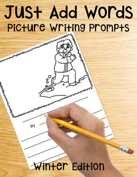 Preview of Picture Writing Prompts for Winter | Writing Activities for January and February