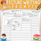 Picture Writing Prompts with Labels | Kindergarten Picture