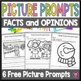 Picture Prompts for Writing Facts and Opinions FREEBIE for Kids