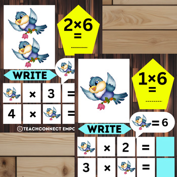 Preview of Picture and Number Matching Cards | Mathematics. Multiplication