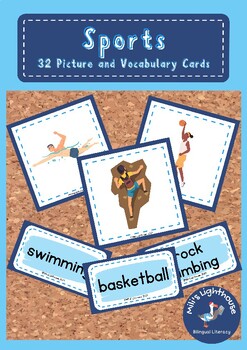 Preview of Picture and Vocabulary Cards - Sports