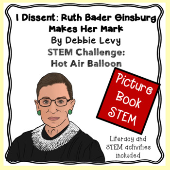 Preview of Picture book STEM challenge: Ruth Bader Ginsburg