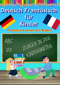 Picture dictionary German French, dual language dictionary with workbook