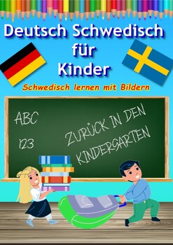 Preview of Picture dictionary German Swedish, dual language dictionary with workbook