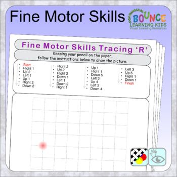 Preview of Fine Motor Skils Tracing (hand-eye coordination practice distance learning)