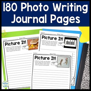 Preview of Picture of the Day Daily Journal Prompts: 180 Daily Journal Writing Prompt Photo