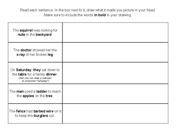 Picture the Sentence by The Speech Chambers | TPT