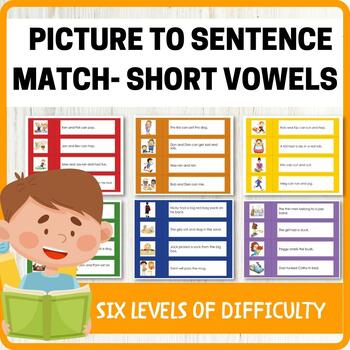 Preview of Picture to Sentence Matching - Short Vowels Only