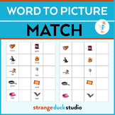 Word to Picture Matching - CVC Word Sheets for Autism/Special Education