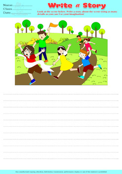 Preview of WRITE A STORY / picture writing prompts  speech therapy autism ABA FREEBIE FREE