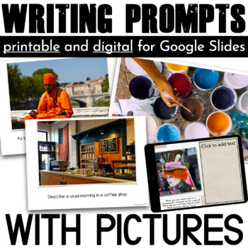 Preview of Pictures Writing Prompts | Daily Journal Prompts