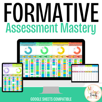 Preview of Pie/Doughnut Chart Formative Assessment Mastery Tracker - EDITABLE!