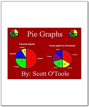 Preview of Pie Graph Circle Graphs - Math Smartboard Lessons