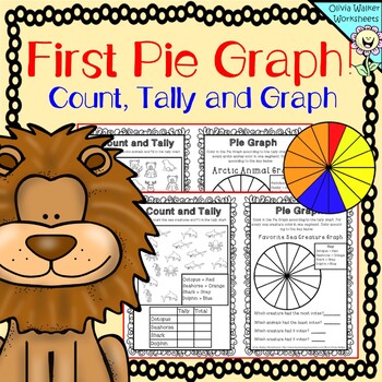Preview of Pie Graph - Color, Tally and Graph (First Pie Charts) For Grade Two / Grade One