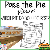 Pie Tasting - Writing & Graphing Activity