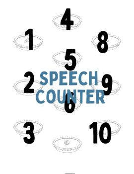 Preview of Pie Theme Speech Counter