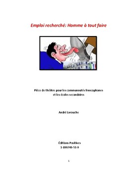 Preview of Pièce de théâtre - Emploi recherché: Homme à tout faire