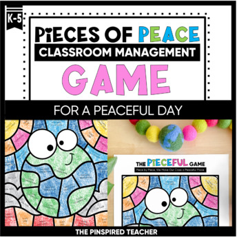 Preview of Pieces of Peace Classroom Management Game - Earth Day Theme