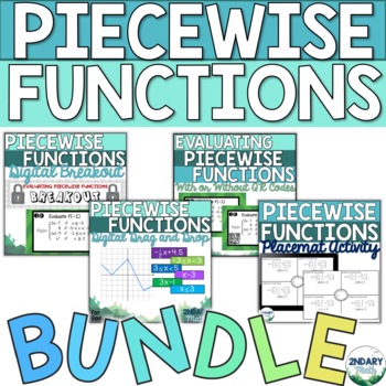 Preview of Piecewise Functions Activity Bundle