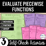 Piecewise Functions Activity – Graph & Evaluate Review – P