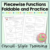 Piecewise Functions Foldable and Circuit-Training Activity