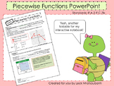 Piecewise Functions Foldable for Interactive Notebooks PowerPoint