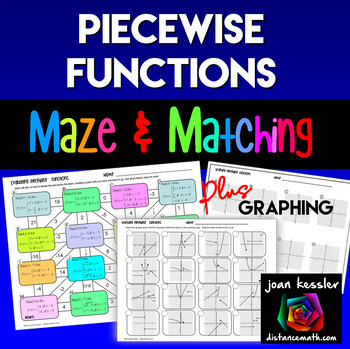 Preview of Piecewise Functions Maze Matching and Graphing