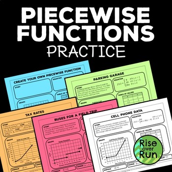 Preview of Piecewise Functions Practice Activity