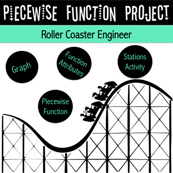 Preview of Graphing Piecewise Functions Activity - Real World Project Based Learning