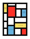 Piet Mondrian Area and Perimeter Art