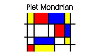 Piet Mondrian Art Lesson by Pamela Casagrande | TPT