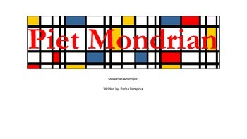Preview of Piet Mondrian Art Project: Line and Primary Colors