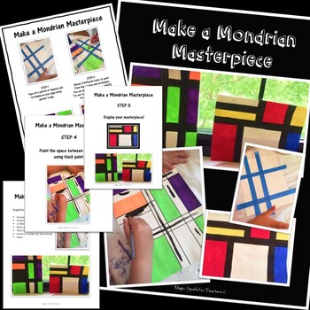 Piet Mondrian - Artist Biography Mini Book, Writing & Art Project
