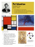 Piet Mondrian Artist Poster