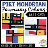 Piet Mondrian Primary Colors Art Lesson