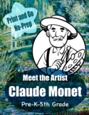 Claude Monet Printable | Meet the Artist Worksheet | Histo